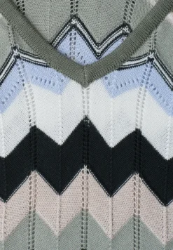 Midi-jurk met zigzagpatroon
