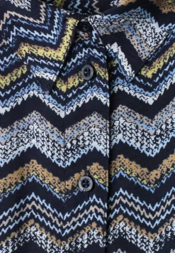 Midi-jurk met zigzagpatroon