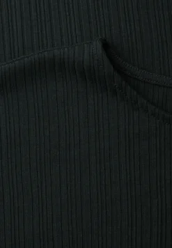 Midi-jurk van geribbelde jersey