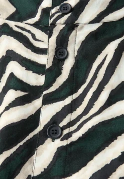 Midi-rok met knoopsluiting