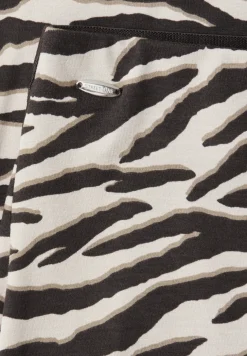 Midirok met split en dierenprint