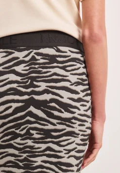 Midirok met split en dierenprint