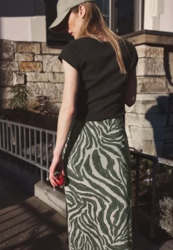 Midirok met zebrapatroon