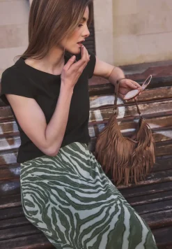Midirok met zebrapatroon