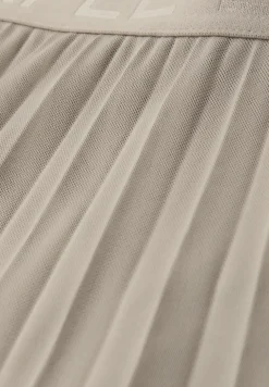 Midi-rok van mesh met een geplooide textuur