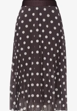 Midirok van mesh met print