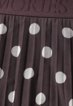 Midirok van mesh met print