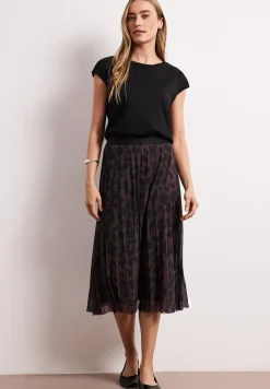 Midirok van mesh met print