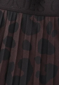 Midirok van mesh met print