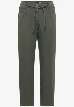Mid Waist Slim Legs broek in Loose Fit