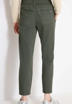 Mid Waist Slim Legs broek in Loose Fit
