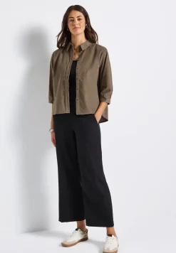 Mini corduroy overhemd blouse