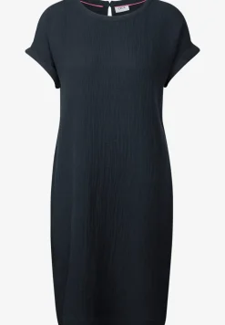 Mousseline jurk in effen kleur