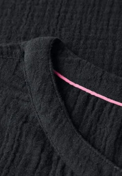 Mousseline jurk in effen kleur