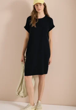 Mousseline jurk met korte mouwen