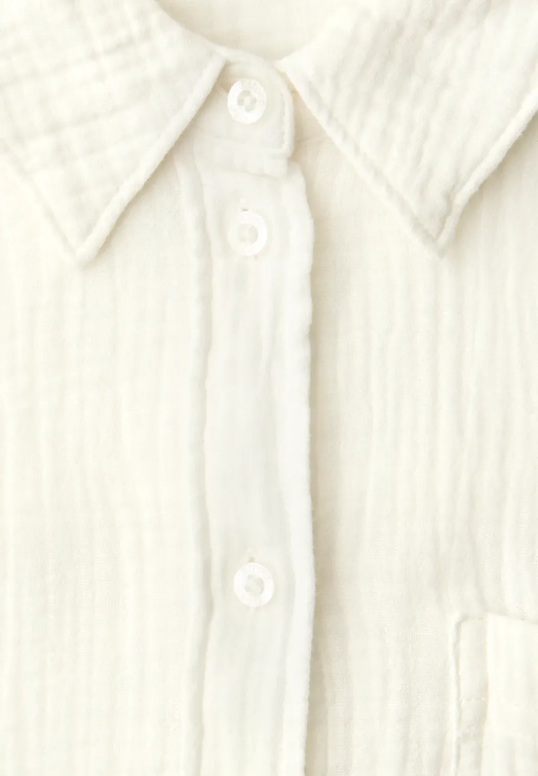 Mousseline overhemd blouse