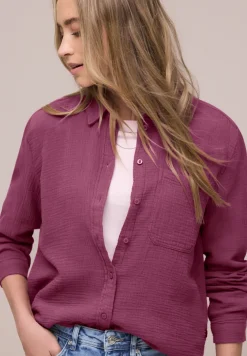 Mousseline overhemd blouse