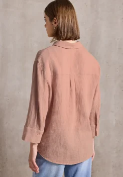 Mousseline overhemd blouse