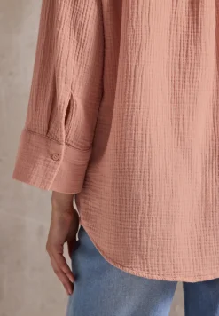 Mousseline overhemd blouse