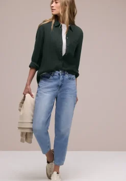 Mousseline overhemd blouse