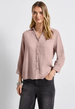 Mousseline overhemd blouse