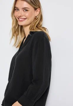 Mousseline overhemd blouse