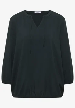 3/4-mouwen blouse met gespleten hals