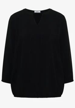 3/4-mouwen blouse met gespleten hals