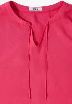 3/4-mouwen blouse met gespleten hals
