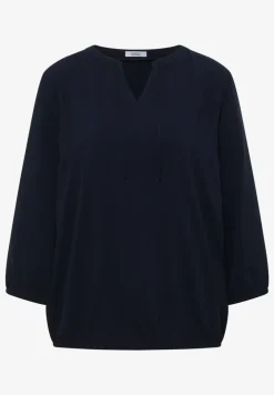 3/4-mouwen blouse met gespleten hals