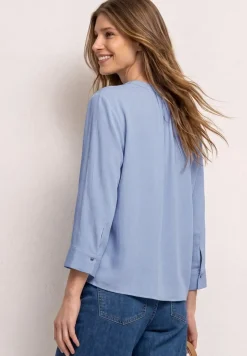 3/4-mouwen blouse met knoopdetail