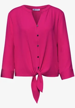 3/4-mouwen blouse met knoopdetail