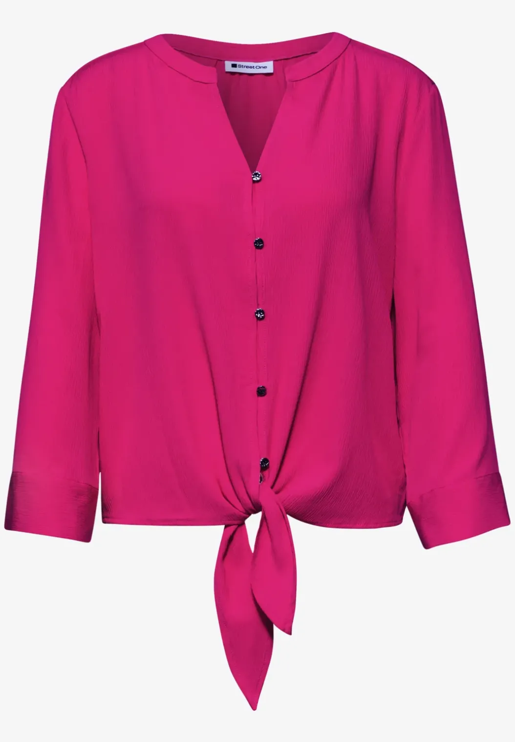 3/4-mouwen blouse met knoopdetail