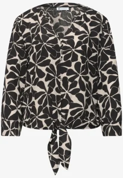 3/4-mouwen blouse met knoopdetail