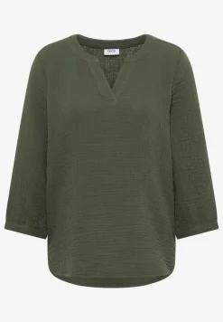 3/4-mouwen blouse van mousseline