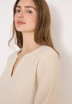 3/4-mouwen blouse van mousseline