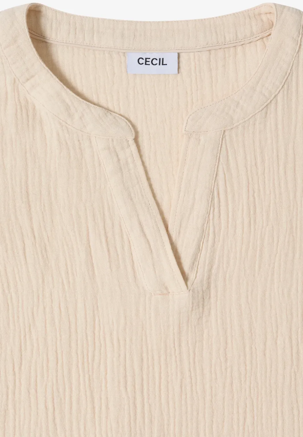 3/4-mouwen blouse van mousseline