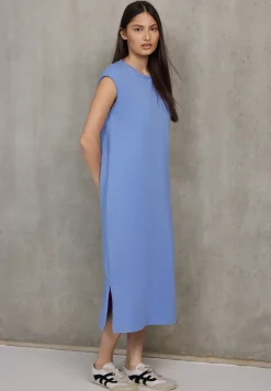 Mouwloze jersey jurk