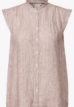 Mouwloze linnen blouse