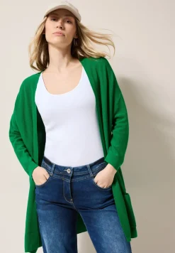 Open fijn gebreid vest