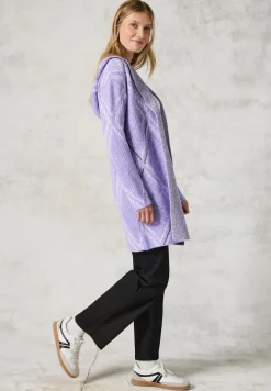 Open vest met capuchon
