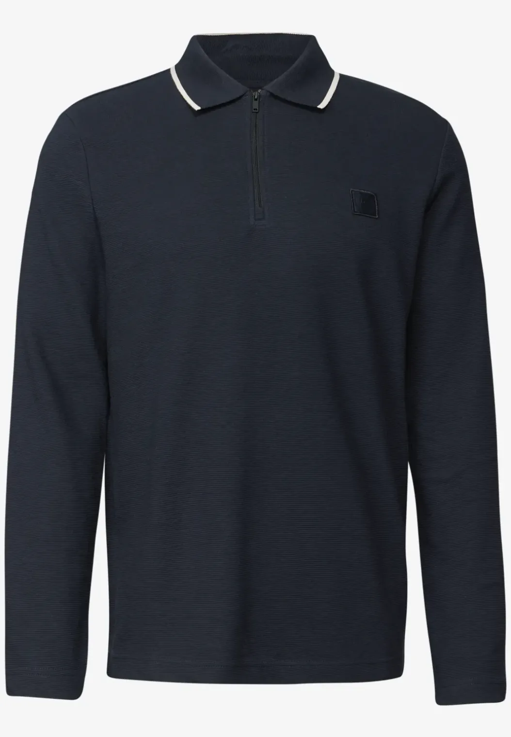 Ottomaans poloshirt met rits