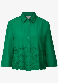 Overhemd blouse met borduursel