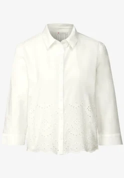 Overhemd blouse met borduursel