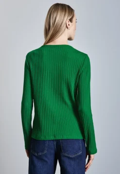 Overhemd met lange mouwen en knoopdetails