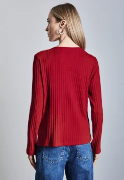 Overhemd met lange mouwen en knoopdetails