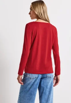 Overhemd met lange mouwen in effen kleur