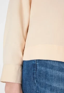 Overhemdblouse in effen kleur