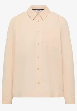 Overhemdblouse in effen kleur