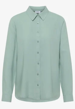 Overhemdblouse in effen kleur